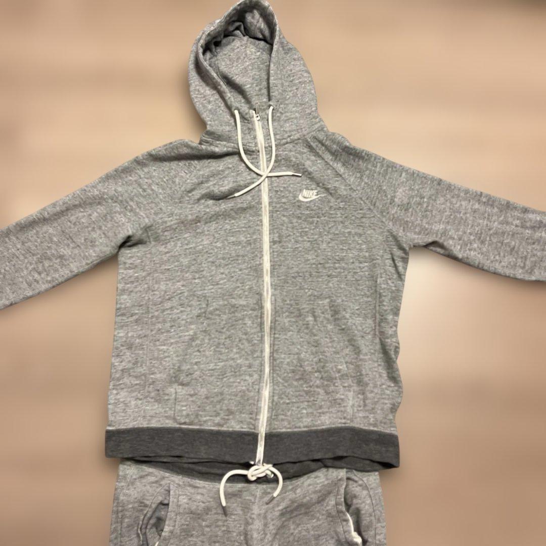 人気】NIKE フレンチテリー セットアップ 上下 L グレー　ナイキ