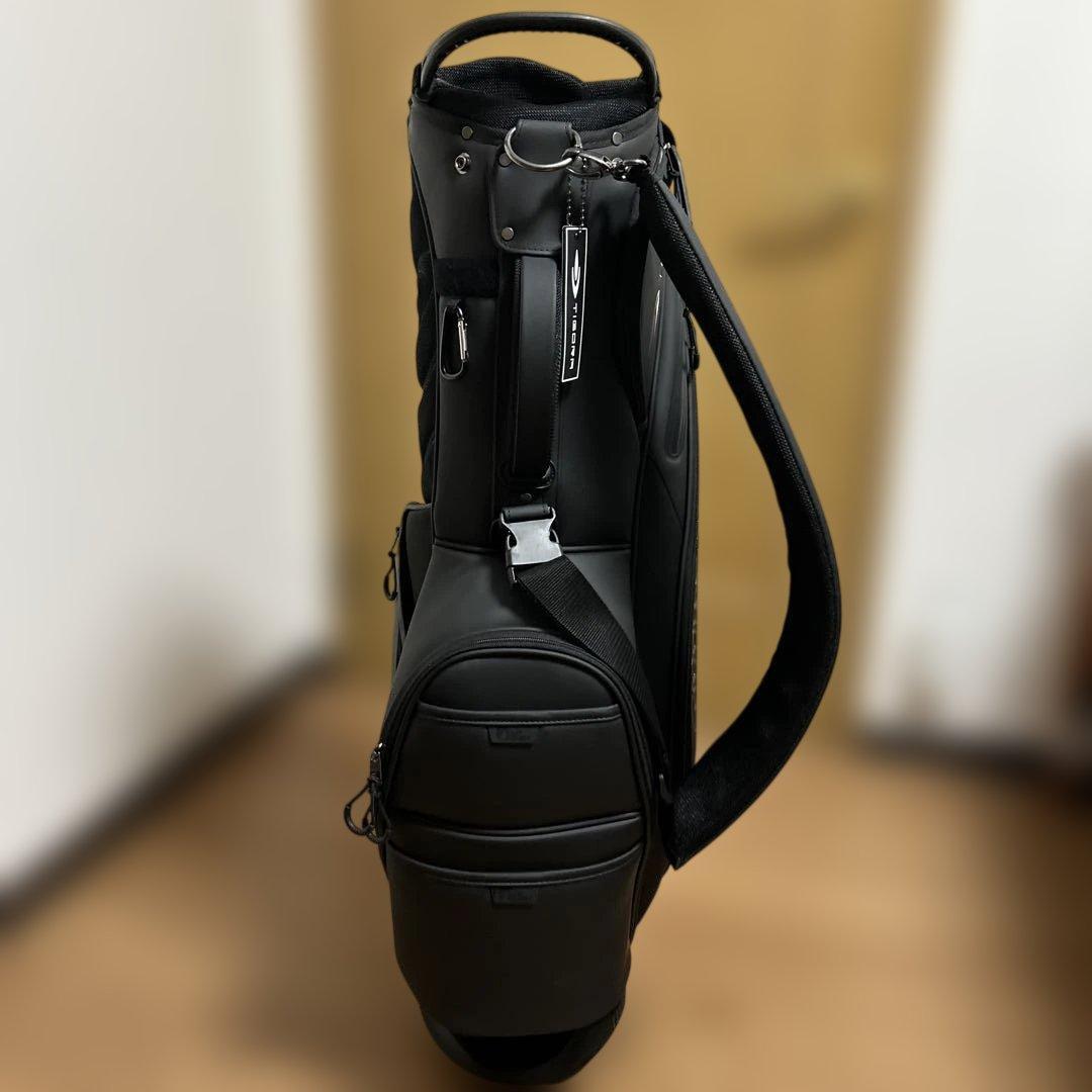 I*u様 TIGORA GOLF キャディバッグ スタンドタイプ　ブラック【美品