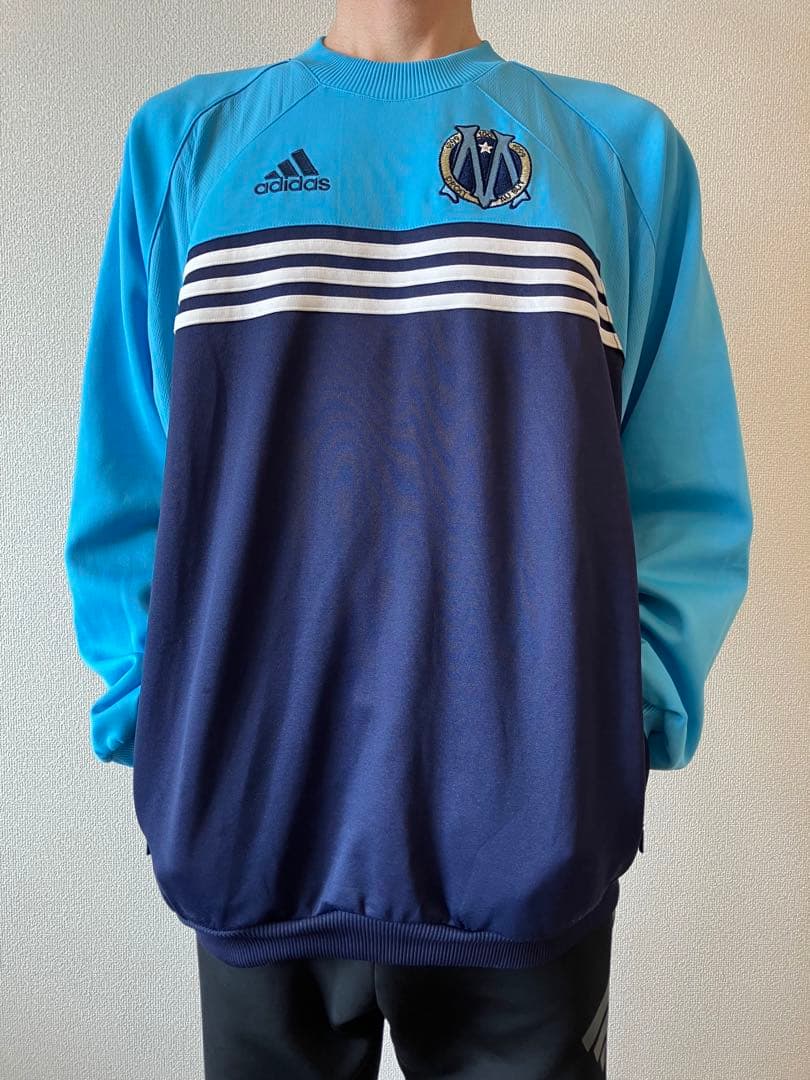 adidas サッカー　フランス　マルセイユ　長袖　Lサイズ