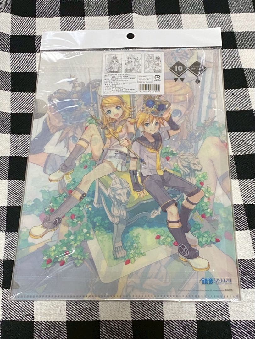 ミク　リン　レン　10周年 クリアファイル　ステッカー