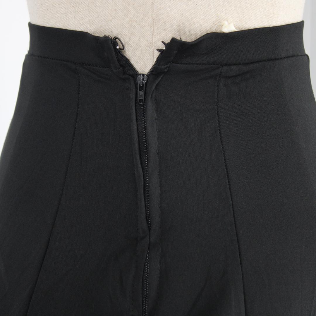 【美品 フラメンコ衣装】ブラック menkes ファルダ スカート 黒 ボランテ