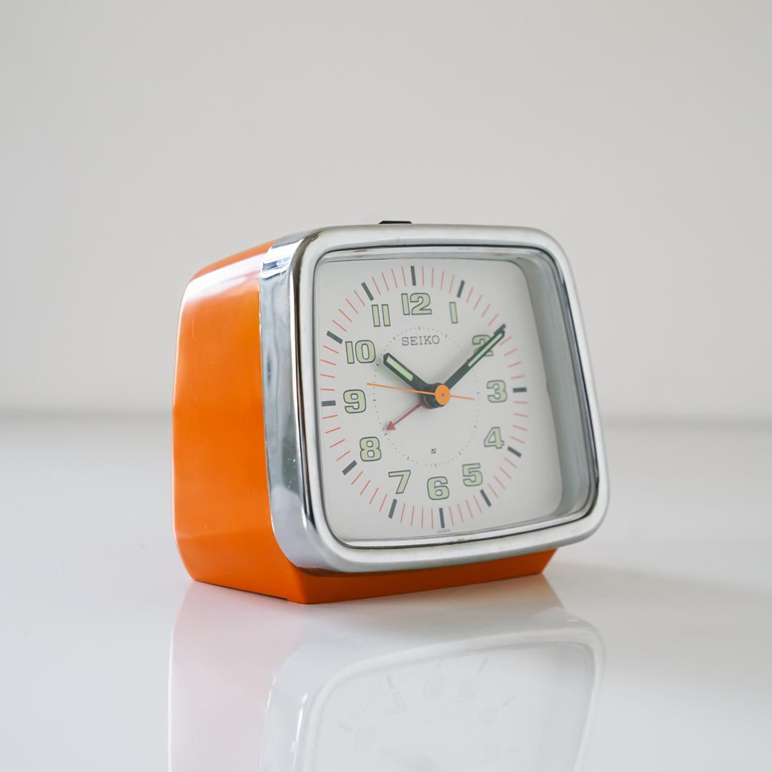 70-80's SEIKO ヴィンテージ 置き時計 スペースエイジ　レトロポップ