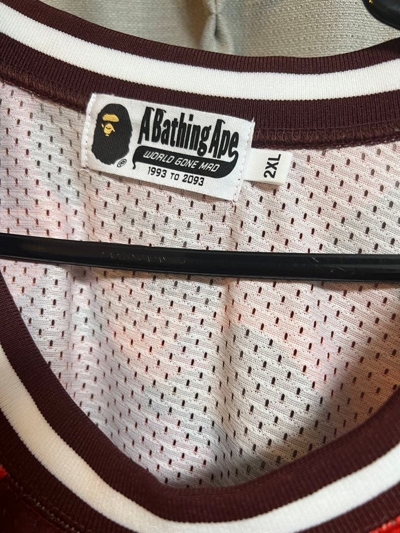 BAPE 93 レッド迷彩 ユニフォーム 2XL