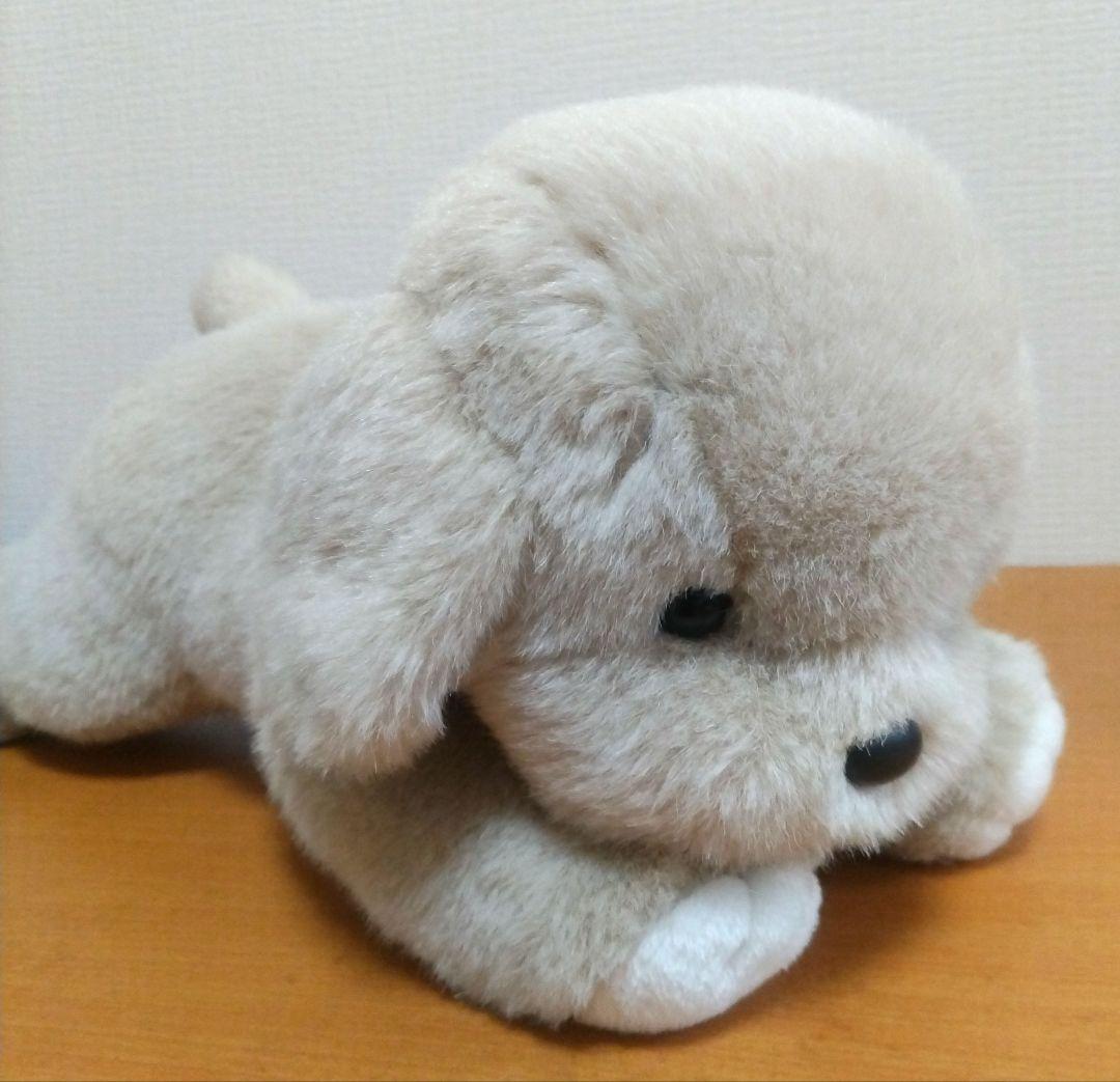 うめ吉 くたくた BIG ぬいぐるみ ベージュ 1983 犬 レトロ 当時物