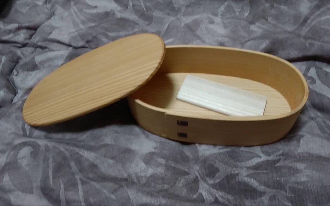 大館曲げわっぱ　りょうび庵　こばん弁当　小　仕切り板あり　新品未使用