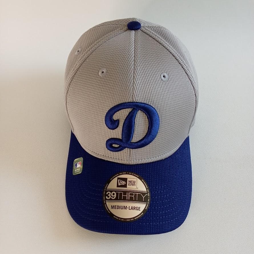 【新品】ニューエラ MLB LA ドジャース グレーxブルー キャップ（M/L）