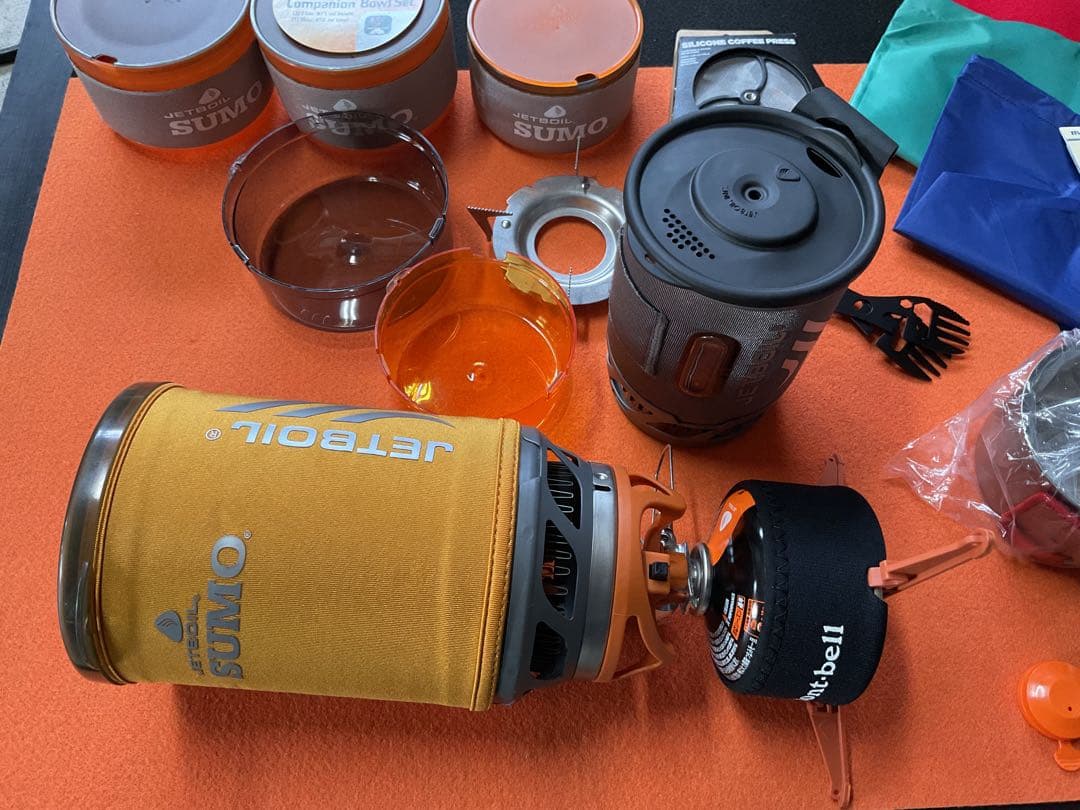 JETBOIL1.8SUMO新品ポット&希少品0.8SOL新品付属品多数付セット