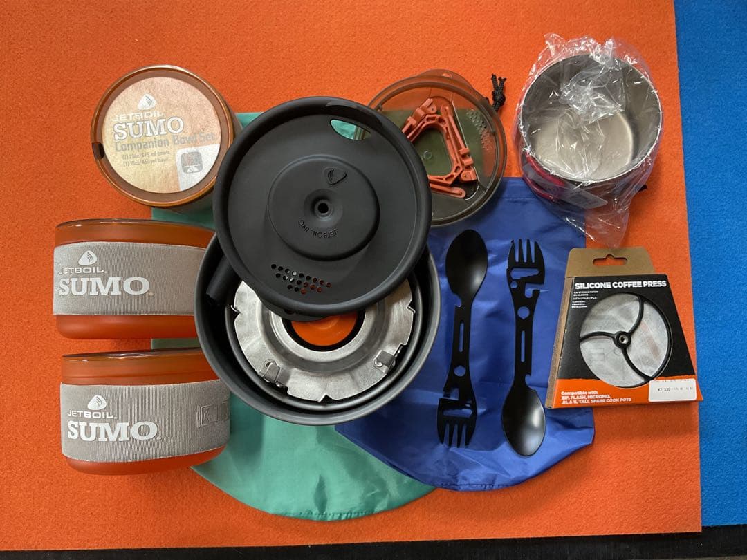 JETBOIL1.8SUMO新品ポット&希少品0.8SOL新品付属品多数付セット