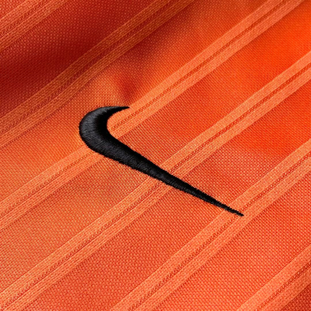 ナイキ 00s NIKE game shirt XXL オレンジ ストライプ