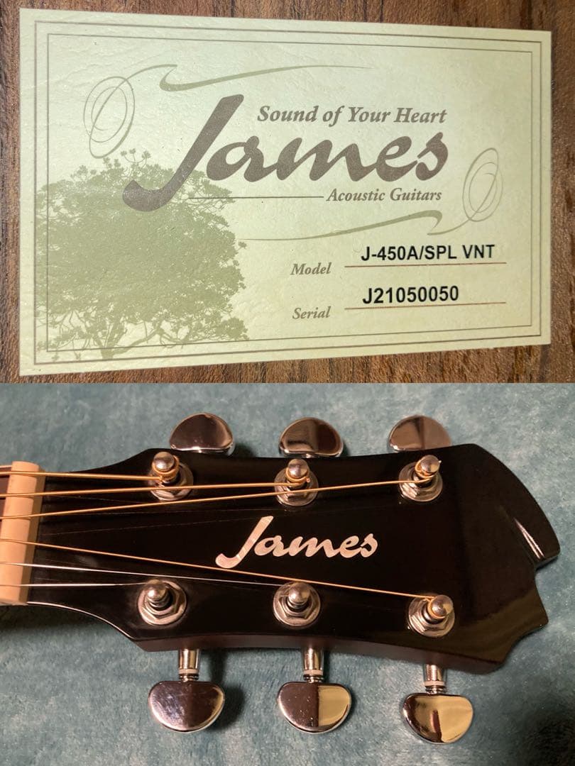 James J-450A/SPL VNT ジェームスエレアコギター