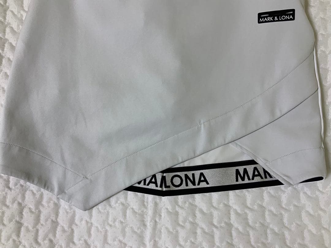 MARK & LONA アシンメトリックスカート ホワイト