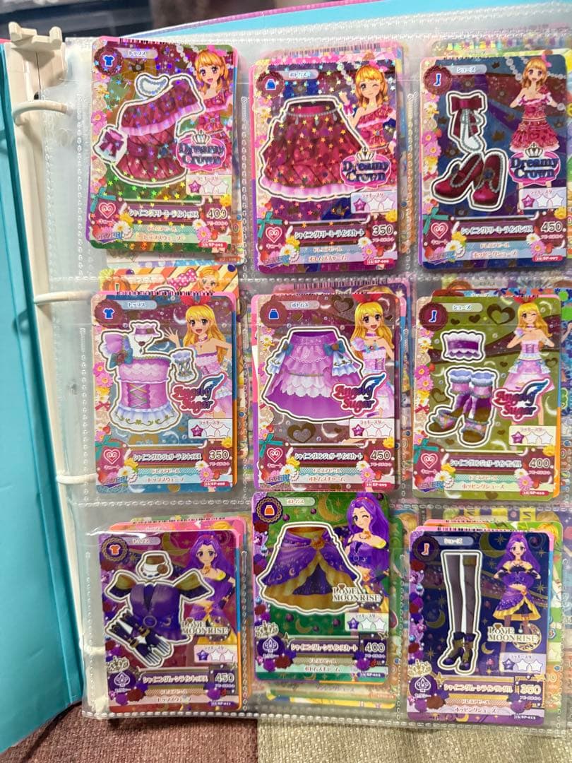 d*9様 アイカツカードまとめ売り バインダー付き