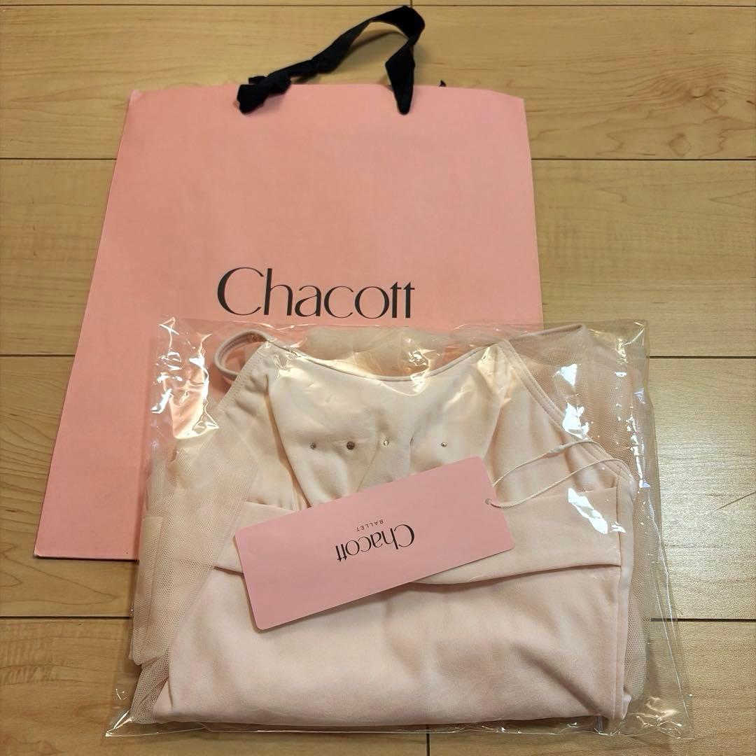新品Chacott 120cm スカート付レオタード ピンク¥13200