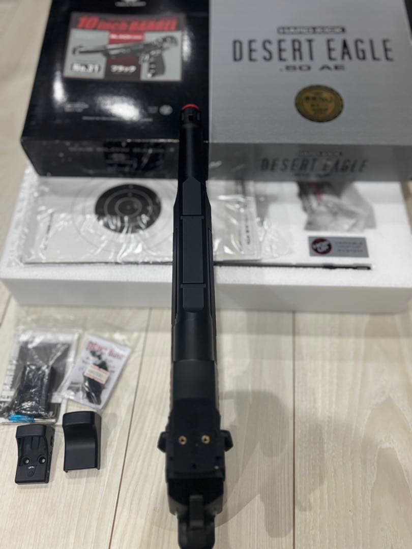 美品 完品 DESERT EAGLE .50 AE ガスガン 10インチバレル