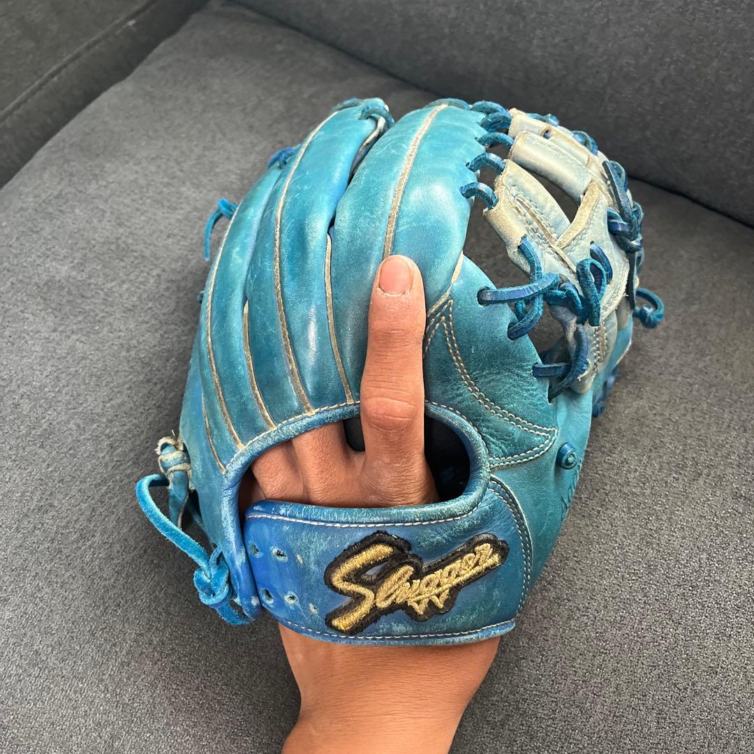 スラッガー 軟式グローブ 青
