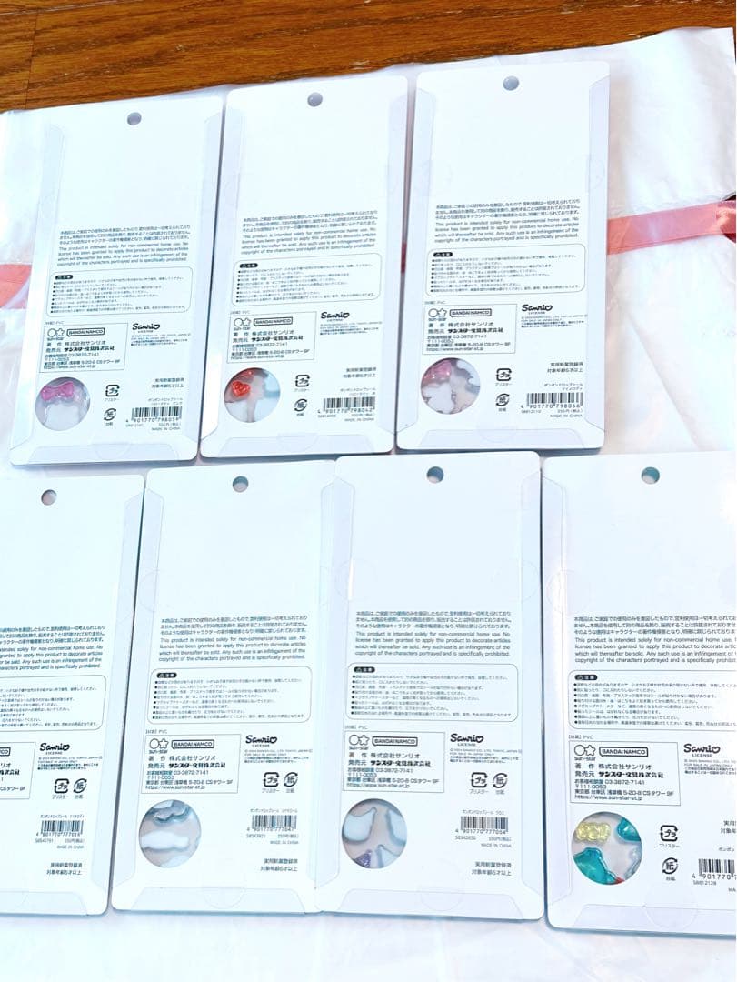 【公式オンライン購入】サンリオ ボンボンドロップシール 7枚セット