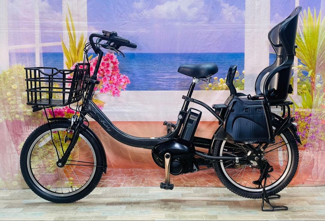 人気モデル！パスバビー12AH⭐️ヤマハ子供乗せ電動アシスト自転車Y3431