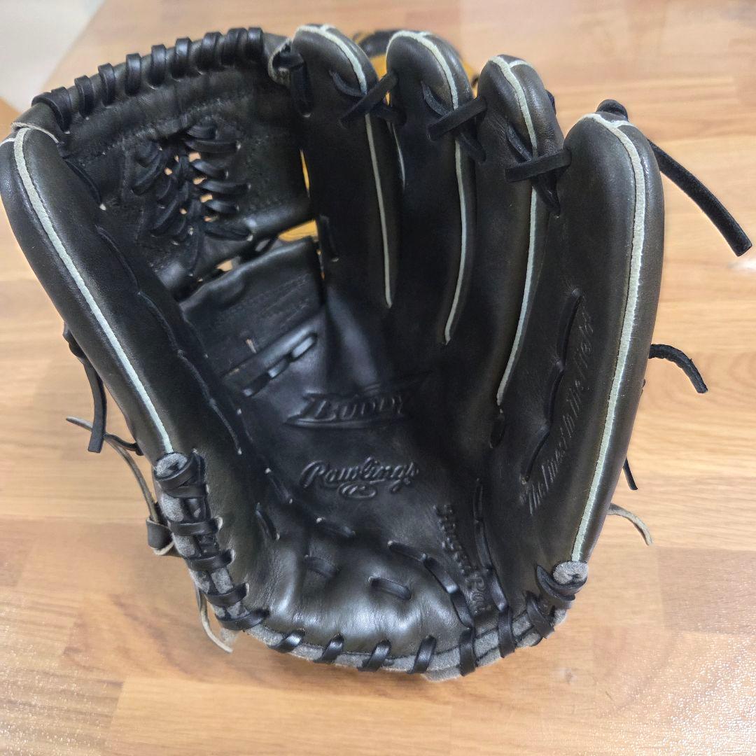 美品 Rawlings 軟式一般 グローブ 黒 ローリングス オールラウンド