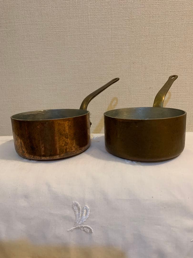 【COPPER WARE JAPAN 90】　銅製ソースパン　2個セット