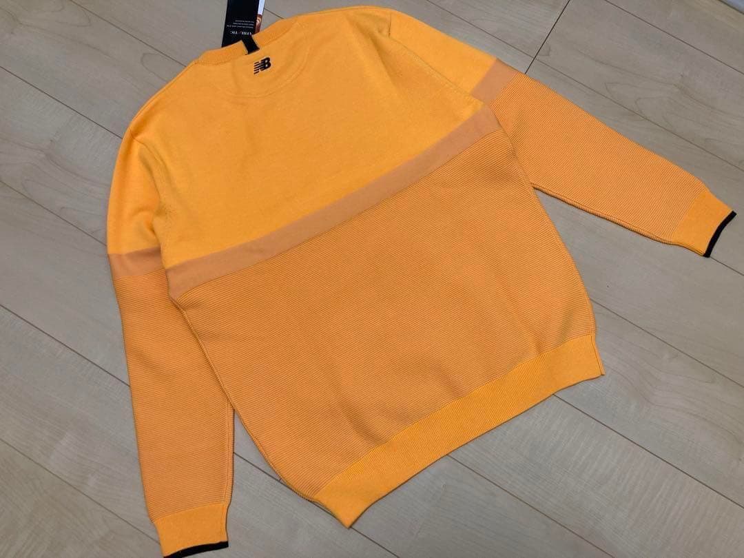 【新品】ニューバランスNEW BALANCE/セーターオレンジ定価16500円！