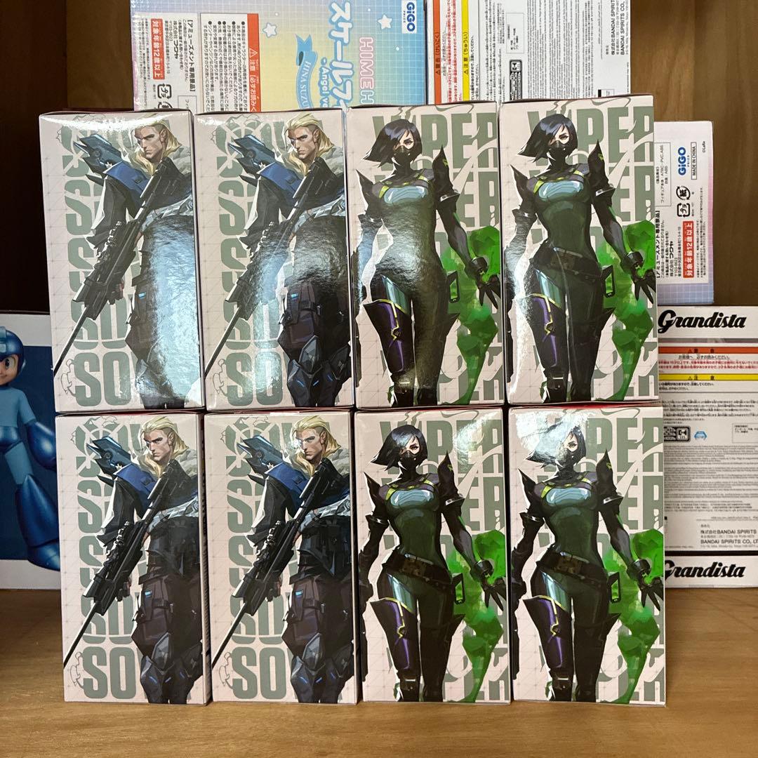 VALORANT モニタートップフィギュア ヴァイパー ×4 ソーヴァ ×4