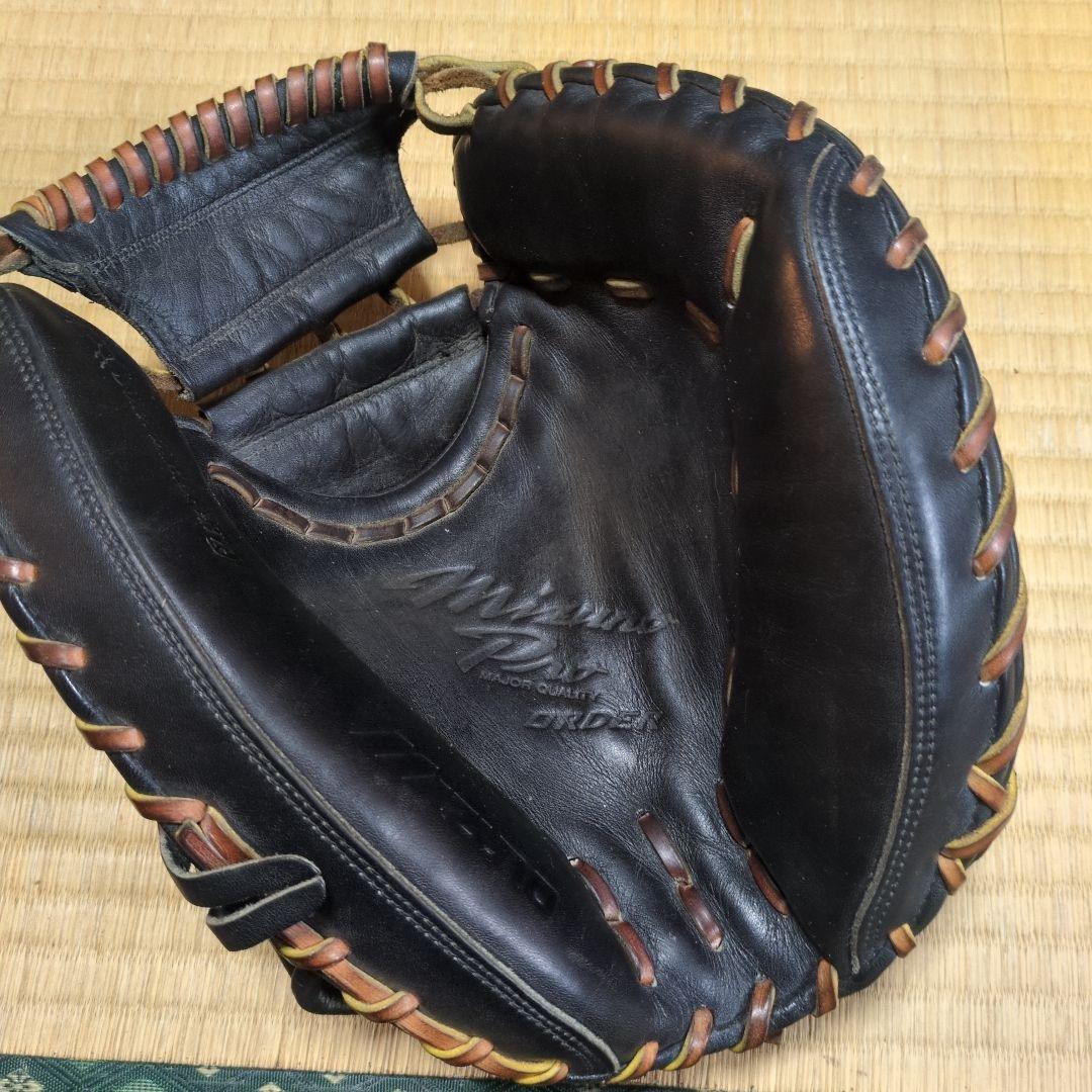 Mizuno Pro 硬式キャッチーミットグローブ阿部慎之助モデル黒