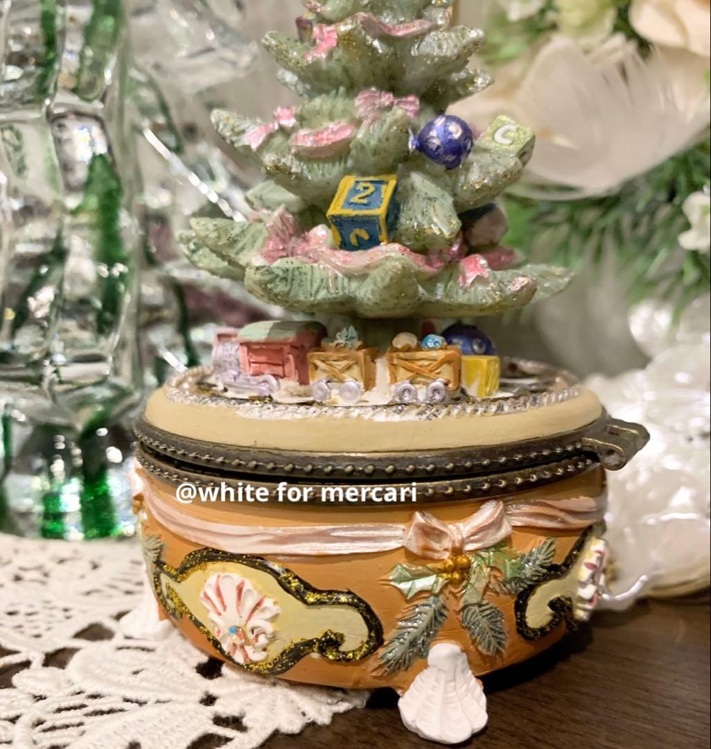 イギリス 稀少ヴィンテージ トリンケットボックスプレゼント♡クリスマスツリー