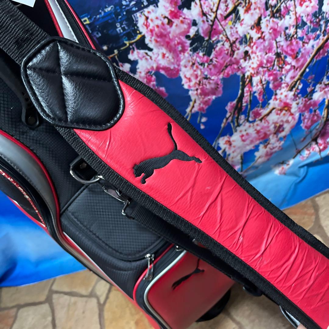 寶BZ-1584 PUMA キャディバッグ 内径約21cm 重量約2.7kg