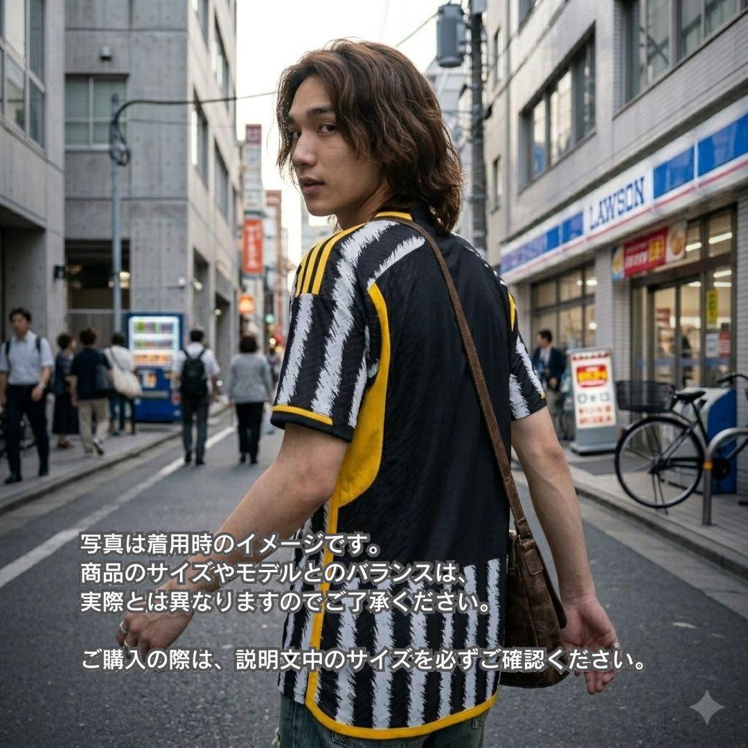 古着 サッカー ゲームシャツ ユベントス 23-24モデル メンズ Lサイズ