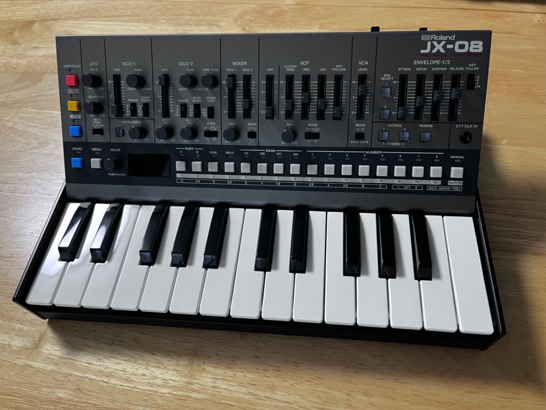 ROLAND JX-08+K-25M アナログ・デジタル・シンセサイザー・DAW