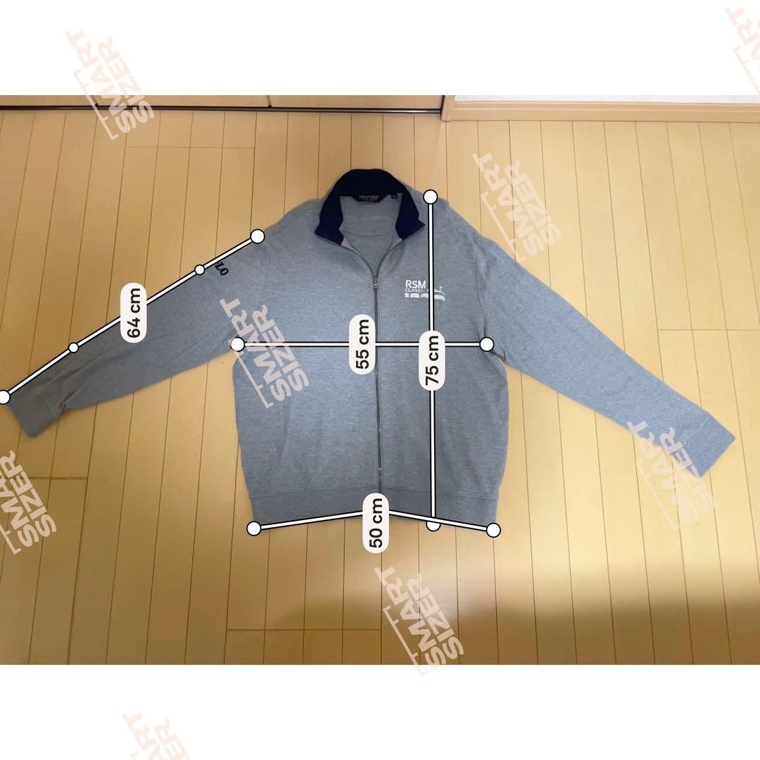 POLOGOLF ラルフローレン XLサイズ フルジップ スウェット グレー