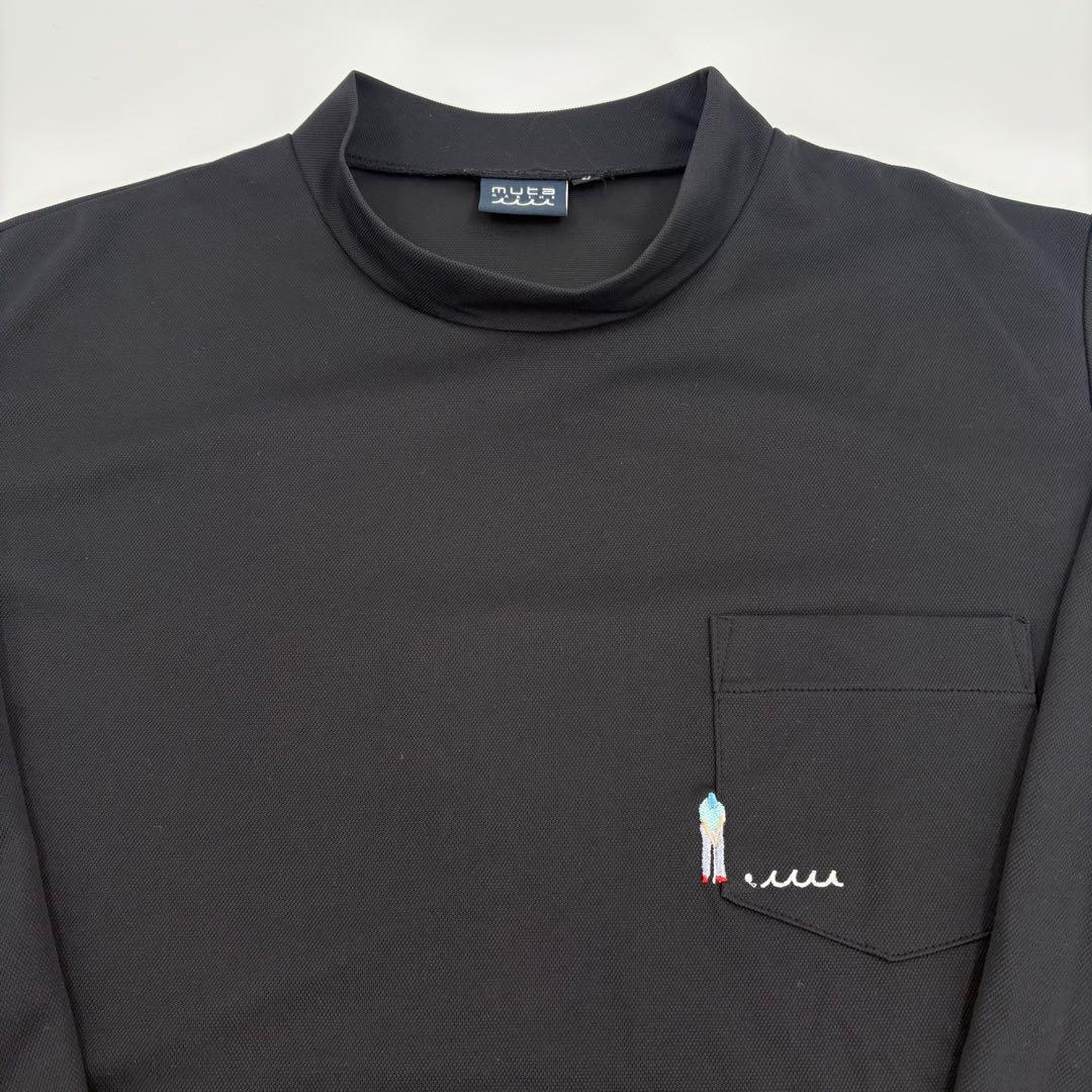 美品　muta MARINE ムータマリン 長袖モックネックシャツ XL 733