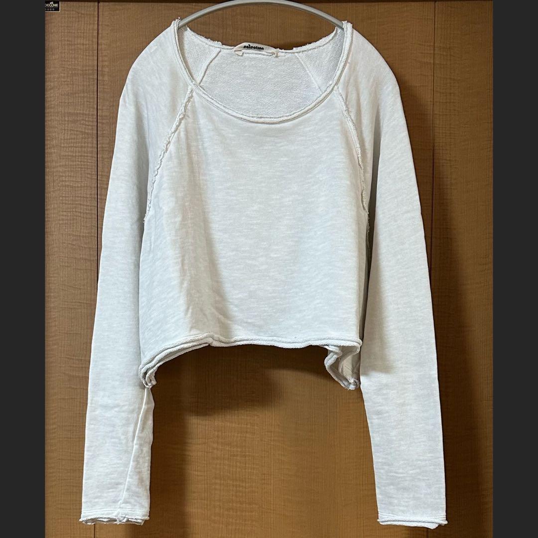SALSATION サルセーション Crop Sweater ホワイト S