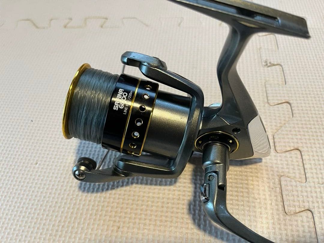 オクマ 6000番 スピニングリール 美品 大型パワーリール ②