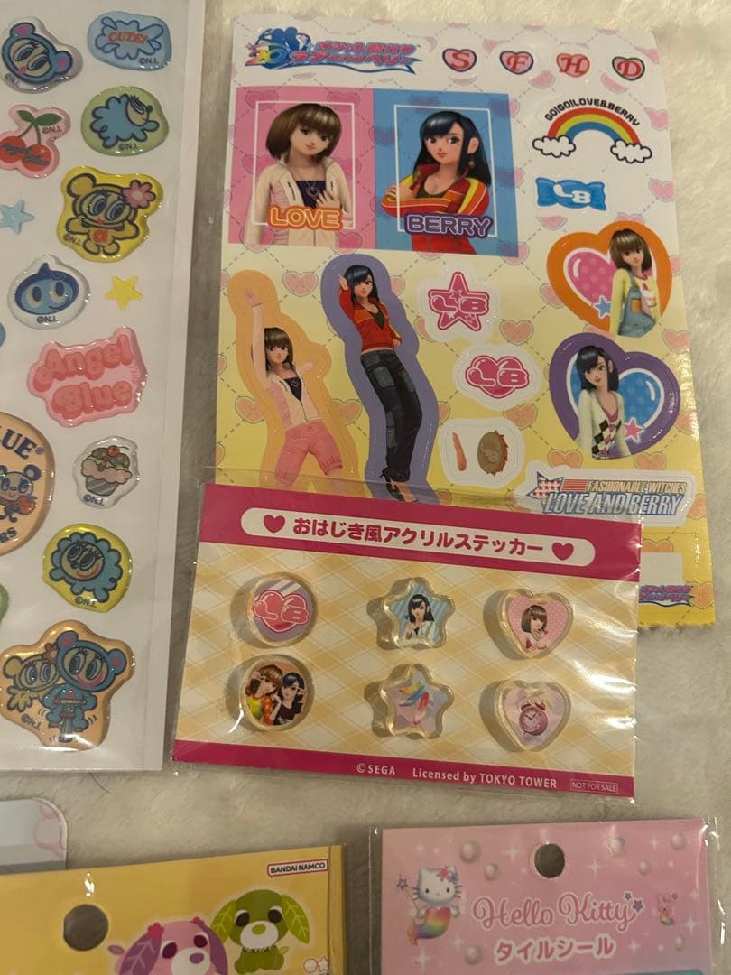【正規品】シールまとめ売り　もっちり 立体シール　おはじき たまごっち 22枚