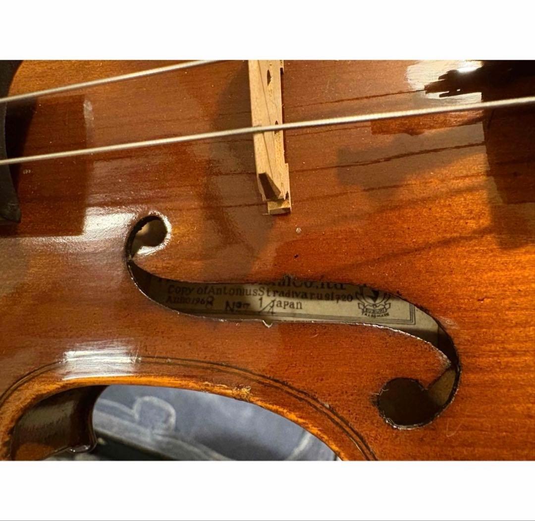 分数バイオリン　1/4サイズ　1958年製　鈴木バイオリン　弦楽器