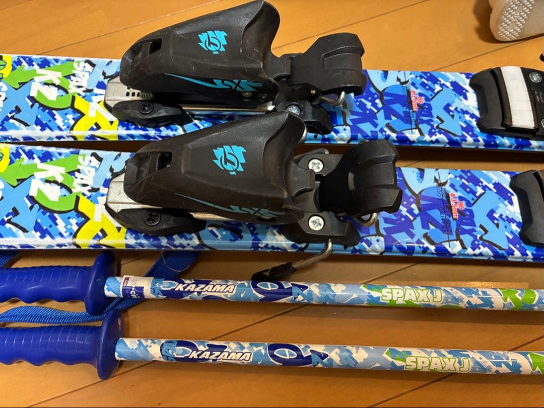 美品KAZAMA 板86cmスキーセット靴18or19or20cm