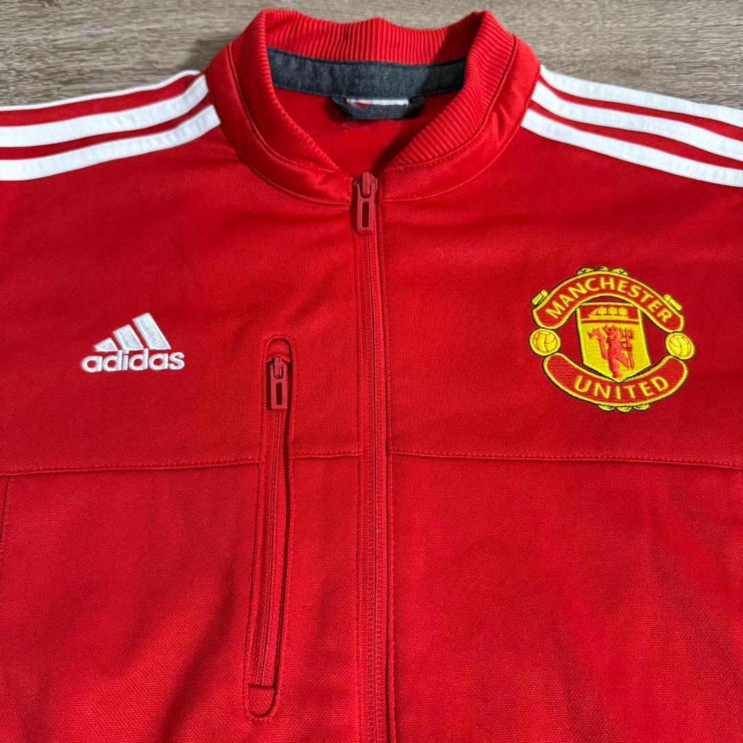 超美品 adidas マンチェスター・ユナイテッドFC トラックジャケット L
