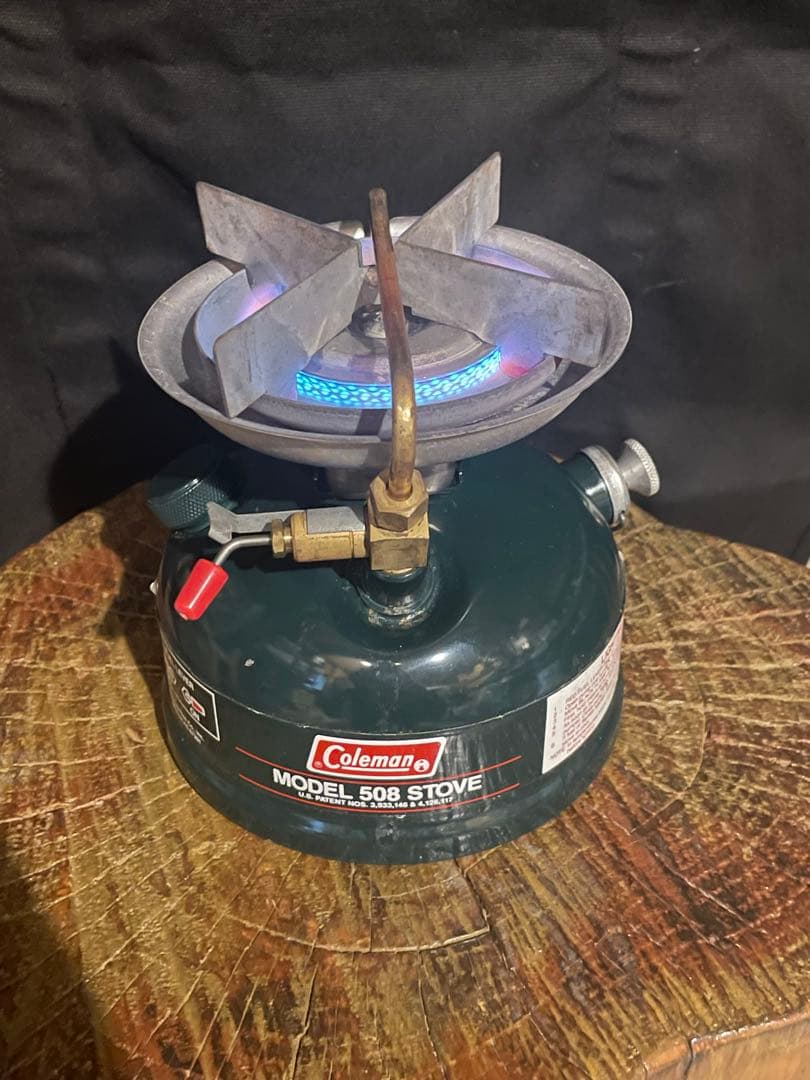 【中古動作確認済】Coleman 508 シングルバーナーコンロ＋【ケース付】
