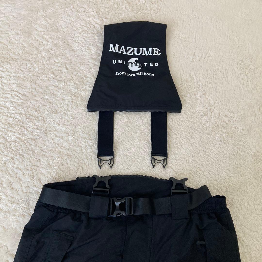 mazume マズメ　中綿　サロペット　防寒　ブラック　XL