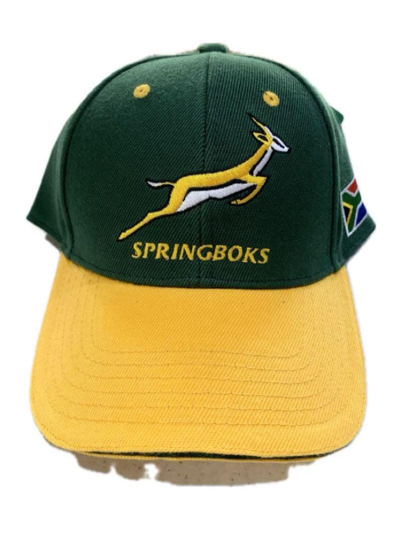 SAラグビー代表「SPRINGBOKS」のキャップ刺繍「黄色」