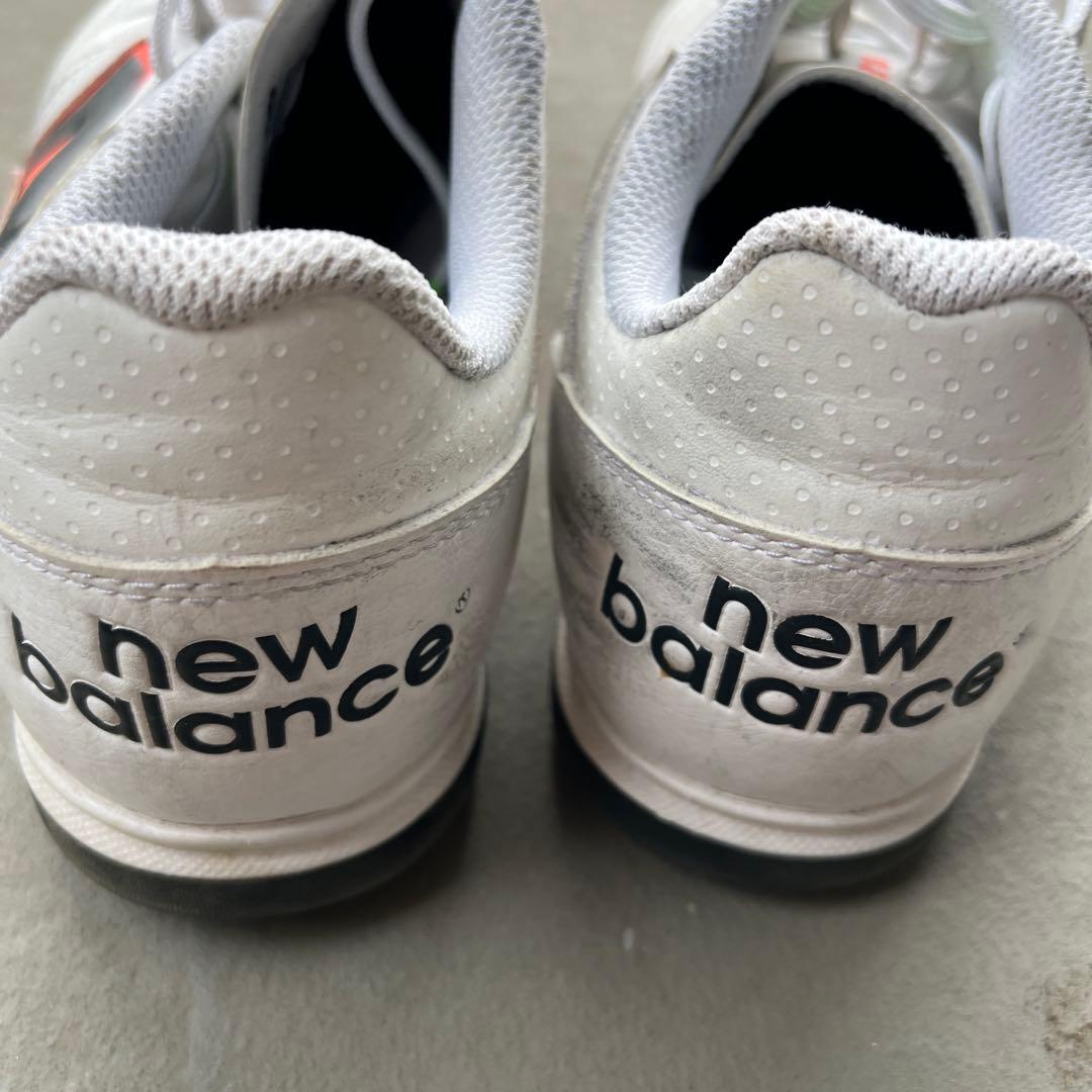 New Balance サッカーシューズ ホワイト/オレンジ