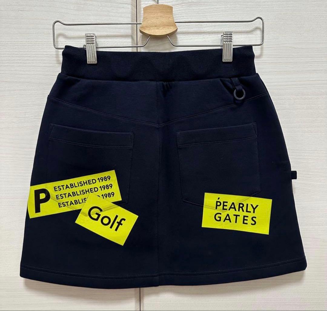 【美品】PEARLY GATES スカート　ゴルフ　レディース ダークネイビー