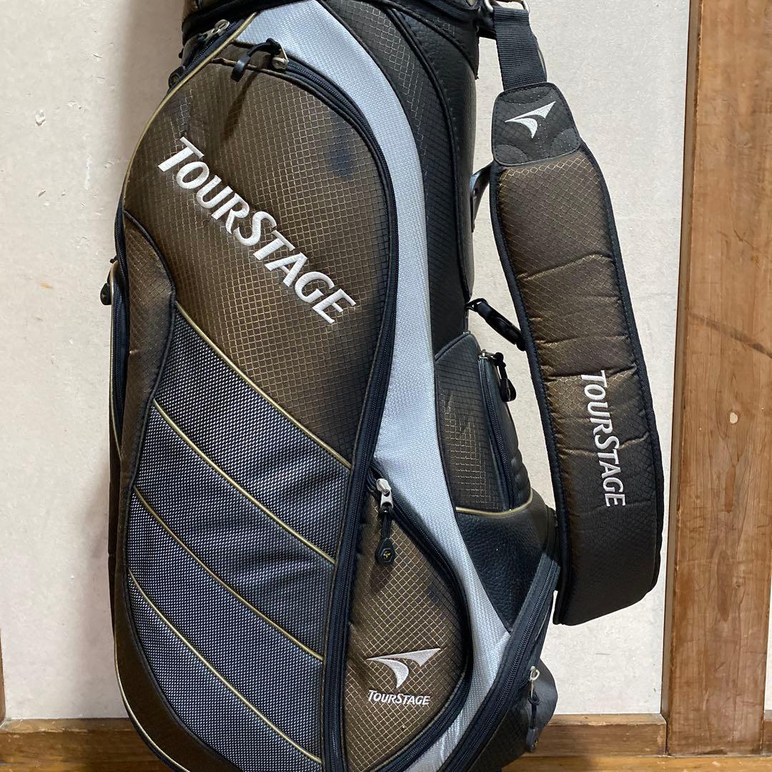 TOURSTAGE キャディバッグ ブラック・グレー
