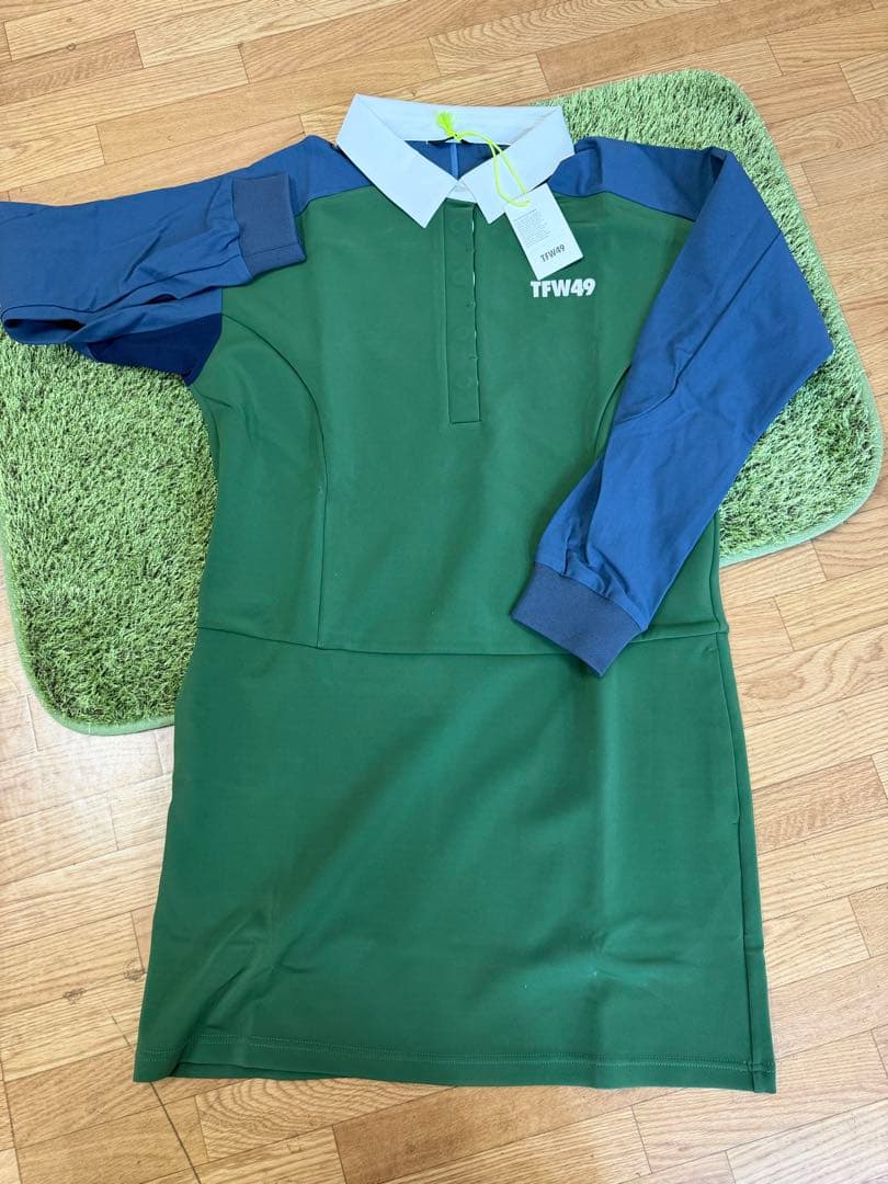 B*中様 新品正規品【TFW49/size L】ワンピース　長袖ポロシャツカット