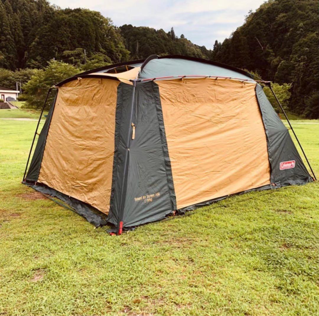 【☆美品☆】コールマン☆タープテント☆ラウンドエアスクリーン400☆連結可能☆