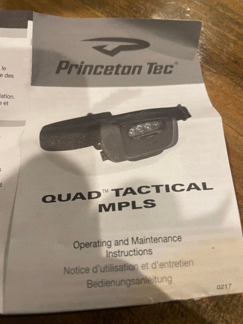 Princeton Tec QUAD TACTICAL MPLS ヘッドライト