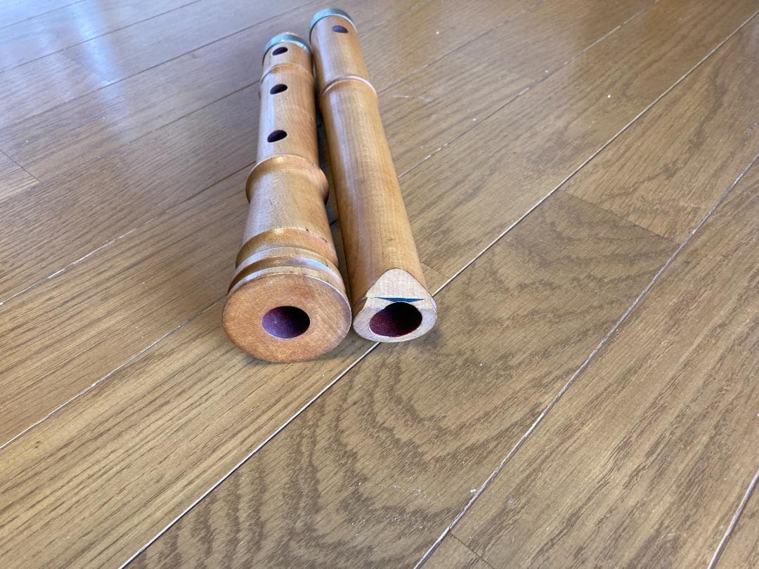 尺八本体 木製 ナチュラル ５つ穴