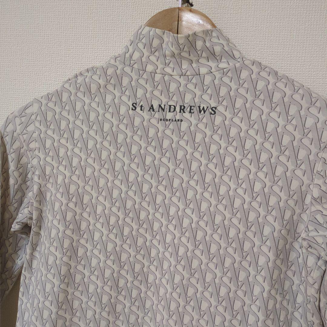★美品★St ANDREWS　総柄ロゴモックネック　サイズ　S
