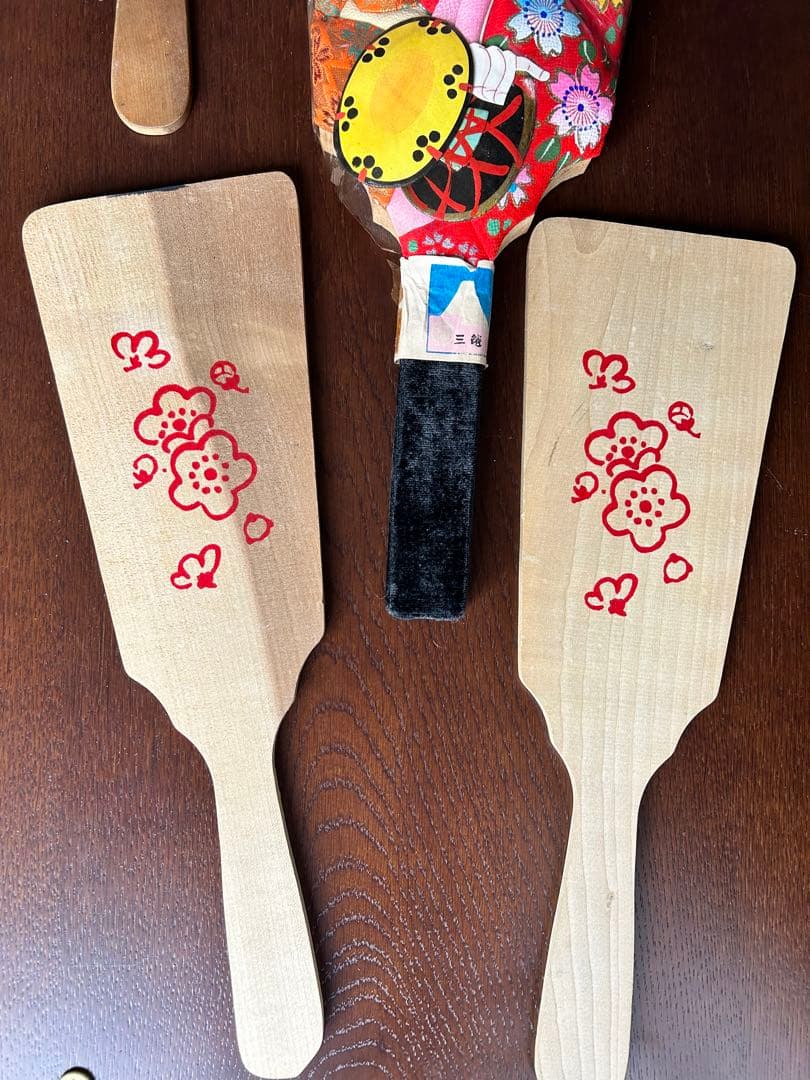 レトロ　羽子板　羽　まとめ売り　三越　正月飾り　スタンド付き　日本　伝統　和